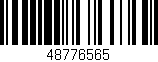 Código de barras (EAN, GTIN, SKU, ISBN): '48776565'