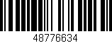 Código de barras (EAN, GTIN, SKU, ISBN): '48776634'