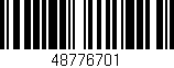 Código de barras (EAN, GTIN, SKU, ISBN): '48776701'