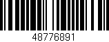 Código de barras (EAN, GTIN, SKU, ISBN): '48776891'