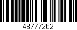 Código de barras (EAN, GTIN, SKU, ISBN): '48777262'