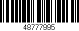 Código de barras (EAN, GTIN, SKU, ISBN): '48777995'