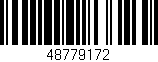 Código de barras (EAN, GTIN, SKU, ISBN): '48779172'