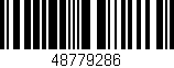 Código de barras (EAN, GTIN, SKU, ISBN): '48779286'