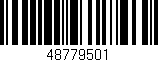 Código de barras (EAN, GTIN, SKU, ISBN): '48779501'