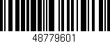 Código de barras (EAN, GTIN, SKU, ISBN): '48779601'