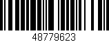 Código de barras (EAN, GTIN, SKU, ISBN): '48779623'