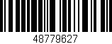 Código de barras (EAN, GTIN, SKU, ISBN): '48779627'