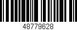 Código de barras (EAN, GTIN, SKU, ISBN): '48779628'