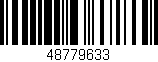 Código de barras (EAN, GTIN, SKU, ISBN): '48779633'