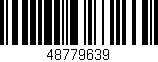 Código de barras (EAN, GTIN, SKU, ISBN): '48779639'
