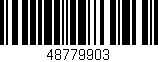Código de barras (EAN, GTIN, SKU, ISBN): '48779903'