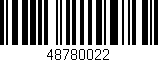Código de barras (EAN, GTIN, SKU, ISBN): '48780022'