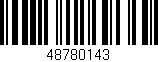 Código de barras (EAN, GTIN, SKU, ISBN): '48780143'