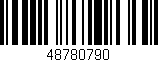 Código de barras (EAN, GTIN, SKU, ISBN): '48780790'