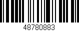 Código de barras (EAN, GTIN, SKU, ISBN): '48780883'