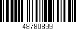 Código de barras (EAN, GTIN, SKU, ISBN): '48780899'