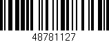 Código de barras (EAN, GTIN, SKU, ISBN): '48781127'