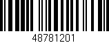 Código de barras (EAN, GTIN, SKU, ISBN): '48781201'