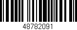 Código de barras (EAN, GTIN, SKU, ISBN): '48782091'