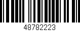 Código de barras (EAN, GTIN, SKU, ISBN): '48782223'
