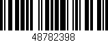 Código de barras (EAN, GTIN, SKU, ISBN): '48782398'