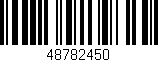 Código de barras (EAN, GTIN, SKU, ISBN): '48782450'