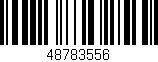 Código de barras (EAN, GTIN, SKU, ISBN): '48783556'