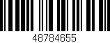 Código de barras (EAN, GTIN, SKU, ISBN): '48784655'