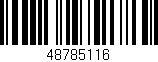 Código de barras (EAN, GTIN, SKU, ISBN): '48785116'