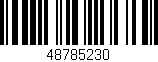Código de barras (EAN, GTIN, SKU, ISBN): '48785230'
