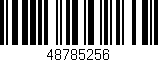 Código de barras (EAN, GTIN, SKU, ISBN): '48785256'