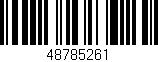 Código de barras (EAN, GTIN, SKU, ISBN): '48785261'