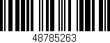Código de barras (EAN, GTIN, SKU, ISBN): '48785263'