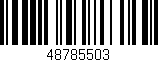Código de barras (EAN, GTIN, SKU, ISBN): '48785503'