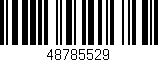 Código de barras (EAN, GTIN, SKU, ISBN): '48785529'