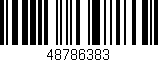Código de barras (EAN, GTIN, SKU, ISBN): '48786383'