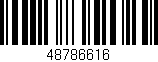 Código de barras (EAN, GTIN, SKU, ISBN): '48786616'