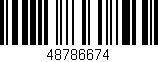 Código de barras (EAN, GTIN, SKU, ISBN): '48786674'