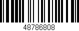 Código de barras (EAN, GTIN, SKU, ISBN): '48786808'
