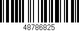 Código de barras (EAN, GTIN, SKU, ISBN): '48786825'