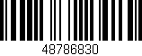 Código de barras (EAN, GTIN, SKU, ISBN): '48786830'