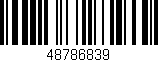 Código de barras (EAN, GTIN, SKU, ISBN): '48786839'