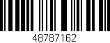 Código de barras (EAN, GTIN, SKU, ISBN): '48787162'