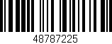 Código de barras (EAN, GTIN, SKU, ISBN): '48787225'