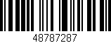 Código de barras (EAN, GTIN, SKU, ISBN): '48787287'
