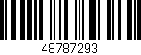 Código de barras (EAN, GTIN, SKU, ISBN): '48787293'