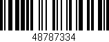 Código de barras (EAN, GTIN, SKU, ISBN): '48787334'