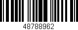 Código de barras (EAN, GTIN, SKU, ISBN): '48788962'