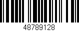 Código de barras (EAN, GTIN, SKU, ISBN): '48789128'